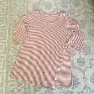 JJill asymmetrical button tunic Size S